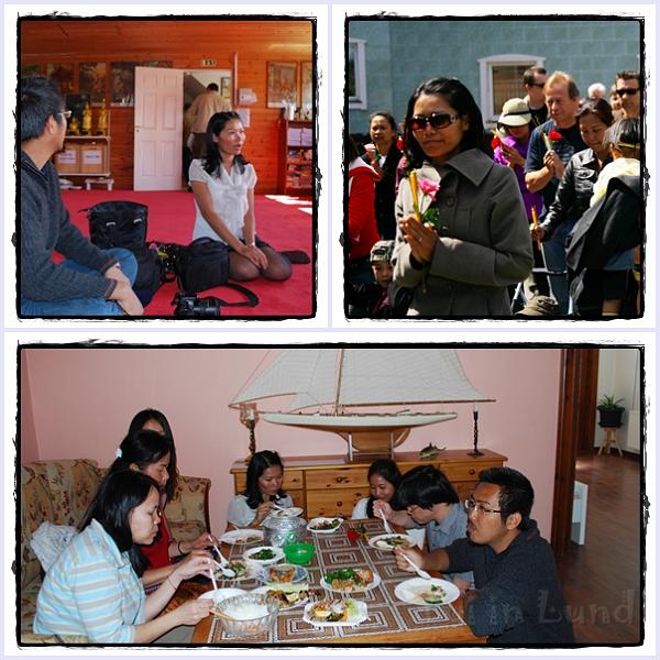 Wisakhapucha2008_7JPG.jpg - และแล้วเจ้ยคนดังแห่งบ้านไทย ก็โม้ค่ะ... แล้วหลวงพ่อก็ไล่ลงไปกินข้าว... กินข้าวเสร็จก็เวียนเทียน.. อิ่มท้อง อิ่มบุญ อิ่มใจได้เจอเพื่อนใหม่ๆ